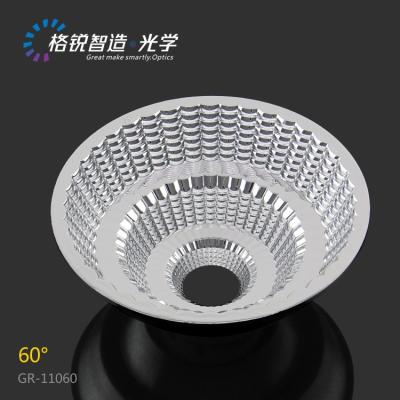 Κίνα Optical Grade PC Lighting Accessories COB Reflector For Commercial Lighting GR-11060 110mm 60 Degree COB Led Reflector προς πώληση