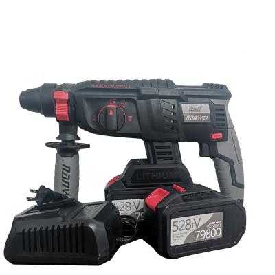 China Hot Impact Drill Electric Hammer Construction Product Rechargeable Rotary Hammer Drills for sale