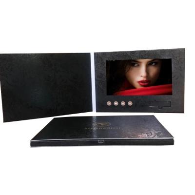 China Single Screen Audio Visual Custom Voice LCD Booklet Europe Manufacturers Module Music Video Recordable Card For Business for sale