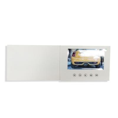 China Europe newest design business style brochure card lcd artificial tft screen video postcard for gift for sale