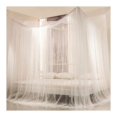 China Mesh Material Decorative Tulle Fabric Anti-static for Sheer Bed Canopy Bed Curtains Canopy for Adults Girls Bedroom Decoration for sale