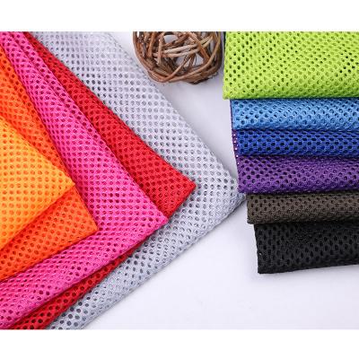 China Anti Pill Factory Price Leak Free Solid Color 100% Polyester 190 GSM Mesh Fabric For Baby Playpen Soft for sale