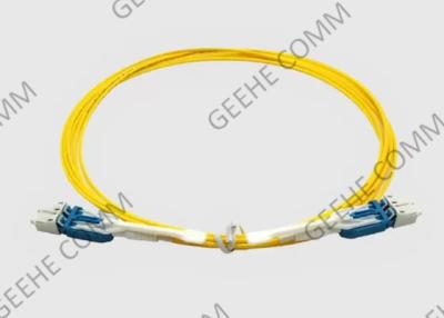 China Uniboot 3.0mm LC To LC OS2 Singlemode Fiber Optic Patch Cable OFNR for sale