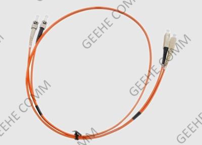 China Sc zu St.-Duplex Faser-Optikflecken-Kabel in mehreren Betriebsarten 2.0mm PVC-OM1 zu verkaufen