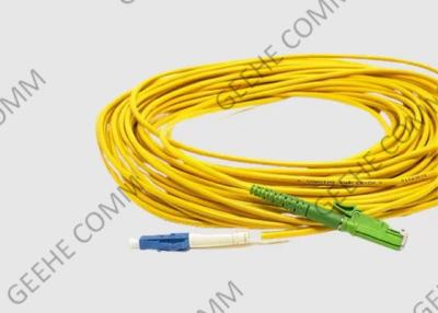 China Singlemode 9/125 OS2 Fiber Optic Patch Cord E2000 APC to LC APC for sale