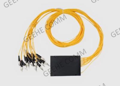 China Divisor OS1 unimodal 1310/1550nm del cable de fribra óptica del PLC de la caja 1×16 del ABS en venta