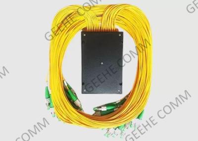 China PLC Fibra óptica de cable divisor 1x64 ABS caja SM 2mm 1m FC conectores APC en venta