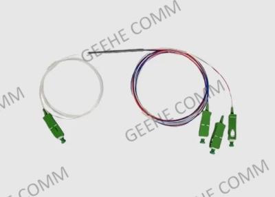 China Fenster-Faser-Optikkoppler 1310nm 1550nm des Monomode--1x3 dreifacher zu verkaufen