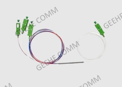 Cina Ultra gradui l'accoppiatore secondo la misura ottico a larga banda del separatore dell'accoppiatore 1×3 del cavo a fibre ottiche 1525-1565nm in vendita