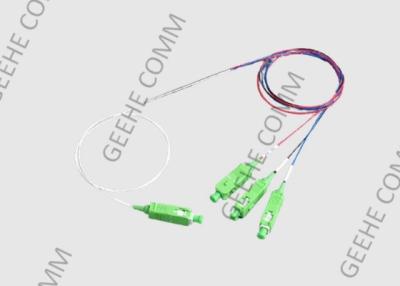 China Acoplador fundido de acero de la fibra del solo modo del acoplador del cable de fribra óptica del tubo 1 a 3 en venta