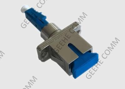 China Blue Fiber Hybrid LC To SC Coupler Singlemode Simplex Ceramic for sale