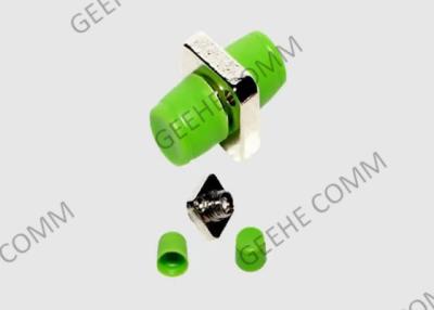 China Adaptador con varios modos de funcionamiento FC-FC de la fibra óptica del color verde con el reborde rectangular en venta