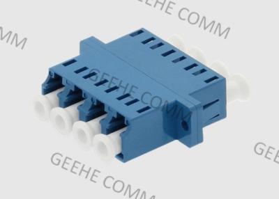 China Duplex Singlemode LC-LC OS1 Quad Coupler Ceramic Fiber Optic Adapters for sale