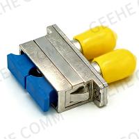 China SC Female to ST Female Duplex Fiber Optic Hybrid Adapter for sale