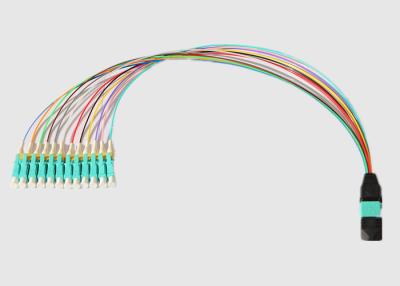 Chine Le mode multi 12 creuse 0.9mm MPO au câble d'évasion de LC à vendre