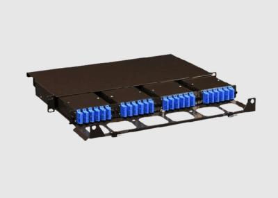 China Rack Mount 1U SC UPC Fiber Optic Patch Panel For FTTH for sale