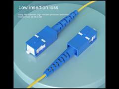 Yellow 2.0mm SC To SC Single Mode Fiber Optic Patch Cord