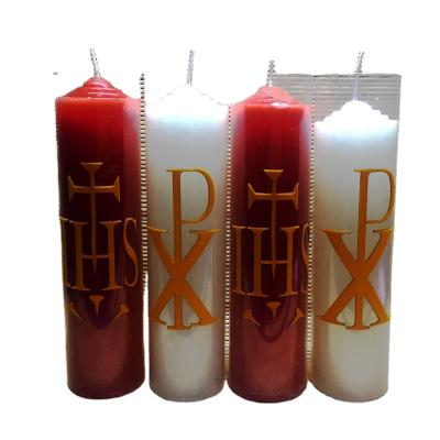 China Luxury European Traditional Canlde With Luxury Wishes And Sepcial Solid Natural Church Paraffin Religious Candles For Easter Day for sale