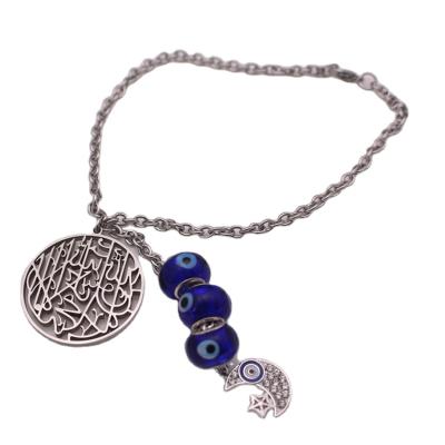 China Unique Evil Eye Car Islam Rear View Mirror Car Pendant Hanging Gift for Family Women Man Lucky for sale