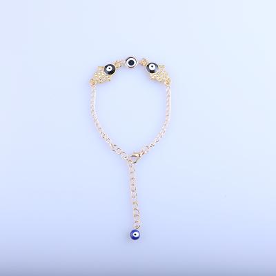 China YIWU Religious Gold High Quality Bracelet With Evil Eye Beads Evil Eye Jewelry Gold for sale