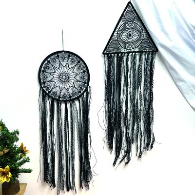 China Good Luck Evil Eye Dreamcatcher Wall Tapestry Room Decor Macrame Witchcraft Wall Aesthetic Home Decor Dream Catcher Gifts for sale