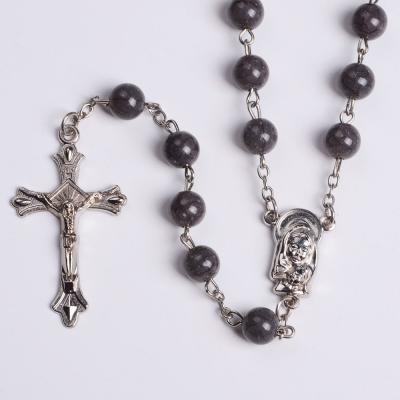 China Wholesale Religious Italian Catholic High Quality Cross Rosary Crucifix Rosary Prayer Baptism Gift for sale