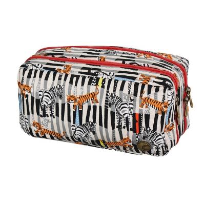 China Fashion Box Shape Cases Travel Cosmetic Bags For Outdoor Travel Makeup Cosmetic Organizer Bag for sale