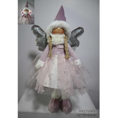 China fabric & Plush Christmas Angel Decorations Tree Hanging Ornament for sale