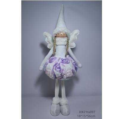 China fabric & Plush Light Up Fairy Christmas Angel Decoration for sale