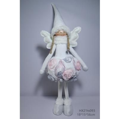 China fabric & Plush Toy Holding Decorative Fairy Christmas Angels with Wings of Light for sale