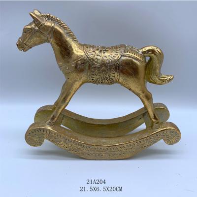 China Polyresin Christmas Polyresin Table Horse for sale