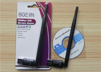 中国 熱卸し売りUSBのwifiのアダプターRT7601のチップセットのアンテナUsb Wifiのネットワーク・アダプタ、150M Ralink 802.11n無線LANカード 販売のため