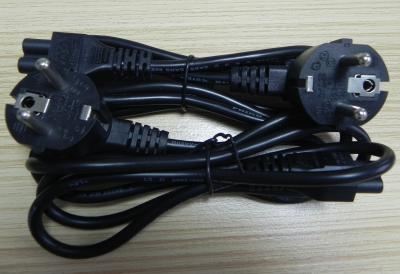 China Popular & Original New Phino Brand, PHP-206  &  PHS-305 Mickey mouse AC Power Cables C5 Cloverleaf EU 1.5M Length Black for sale