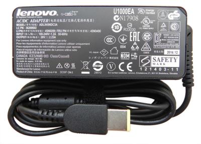 China USB quadrado novo original por atacado com os adaptadores da C.A. do portátil da tomada da C.C. do Pin para Lenovo 20V 2.25A 45W, 100 - entrada 240V à venda