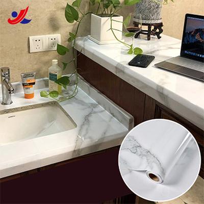 China Modern Wholesale Modern Marble Wallpaper Waterproof Bathroom Self Adhesive PVC Vinyl Foil for sale