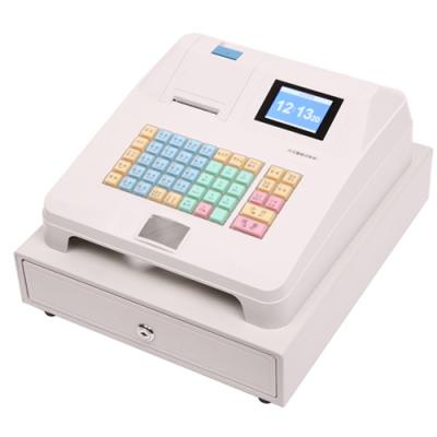 China Plastic electronic cash register 2 inch thermal line printer and metal cash drawer electronic cash register lockable billing machine for sale