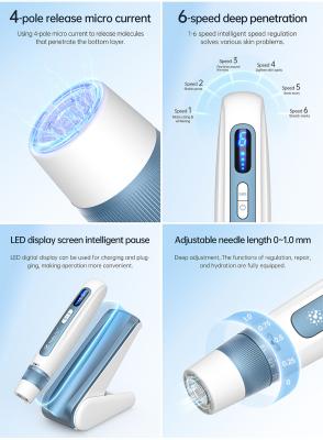 China 140A Derma Stamp 0.25mm-2.5mm Microneedle RF Machine Overheating Protection for sale