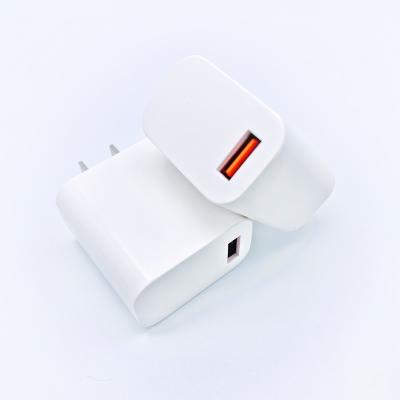 China Mobile Phone Tablet MP3 GPS USB C Wall Charger Block 18W Palladium Phone Dual Port Fast Charger for sale