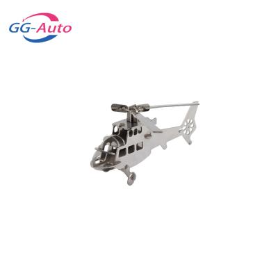 China Mechanical Industry Laser Cut Helicopter Custom Sheet Metallic Model Metal Processing Part for sale