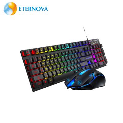 China USB Gaming Keyboard and Mouse Gaming Status Multimedia Combo Russian Main Sound Version Original Waterproof Rohs Feature Protection Type for sale