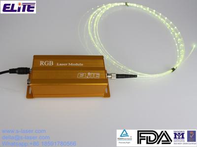 China FDA Certify 300mw RGB Fiber laser Module ST Connector, Solution for Bendable Laser Fiber for sale