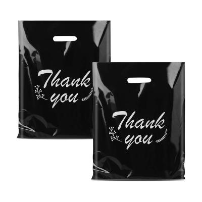 China Recyclable Custom Printed Logo Design Plastic Bag LDPE/HDPE Die Cut Bag Shopping Bag for sale