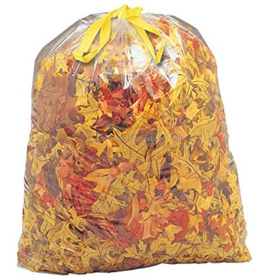 China LDPE Waste Bag Lawn And Foil Drawstring Disposable Super Strong Plastic Waste Bag for sale