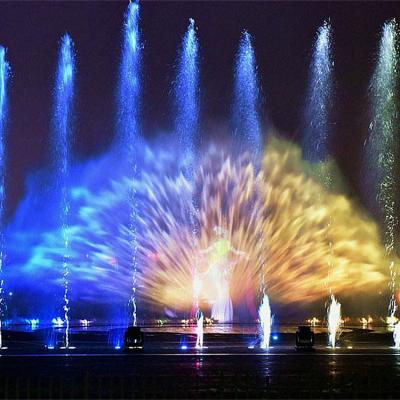 China 304 Stainless Steel Laser Water Screen Modern Outdoor Fountains Show for sale