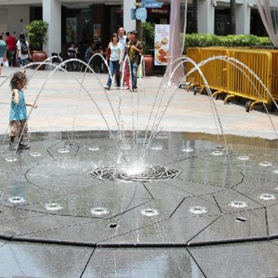 China Modern Art Decorative Jumping Jets Water Fountain Floor Modern Water Fountain for sale