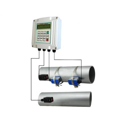 China Carbon Steel Wallmount Ultrasonic Flow Meter Flange on Ultrasonic Flow Meter Ultrasonic Flow Meter with rs485 ultrasonic data logger modbus for sale