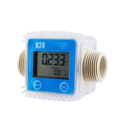 China China Mini Furnace Aluminum Alloy Oil Diesel Marine Urea K24 Battery Flow Meter Electronic Digital Fuel Turbine Flow Meter Fuel Metering Device for sale