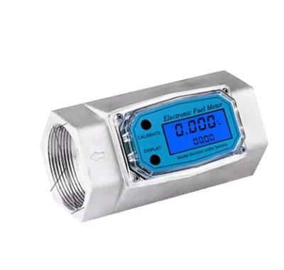 China Aluminum alloy 1 inch K24 water flow meter turbine digital liquid diesel water flow meter electronic controller for sale