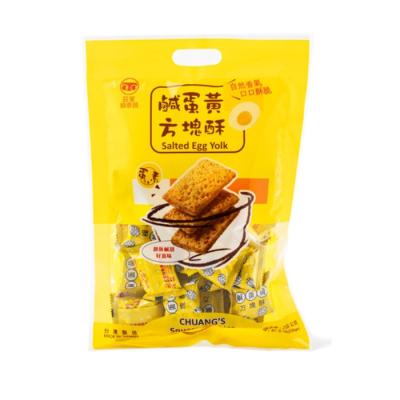 China Factory Wholesale Instant Egg Yolk Square Taiwna Style Salty Crackers for sale