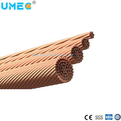 China Stranded Conductor Type Ground Wire Cable 35mm2 50mm2 70mm2 Bare Copper Conductor Te koop